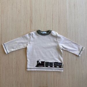 Janie & Jack Train Long Sleeve Top